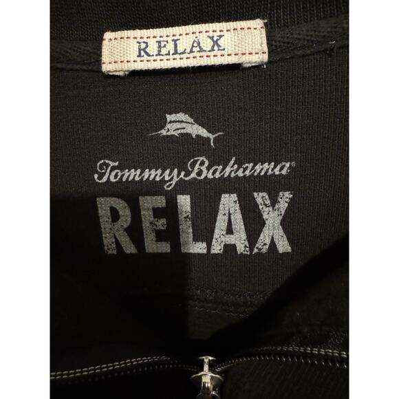 Tommy Bahama Relax Jacket Men’s Coastal Maritime Black Half Zip Island Size XL - Picture 3 of 11